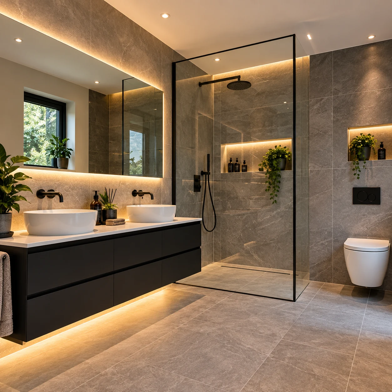 Modern bathroom renovation