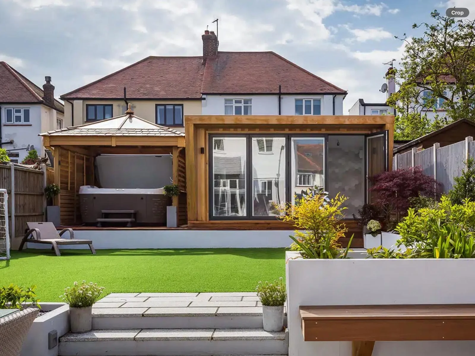 Garden room with leisure use