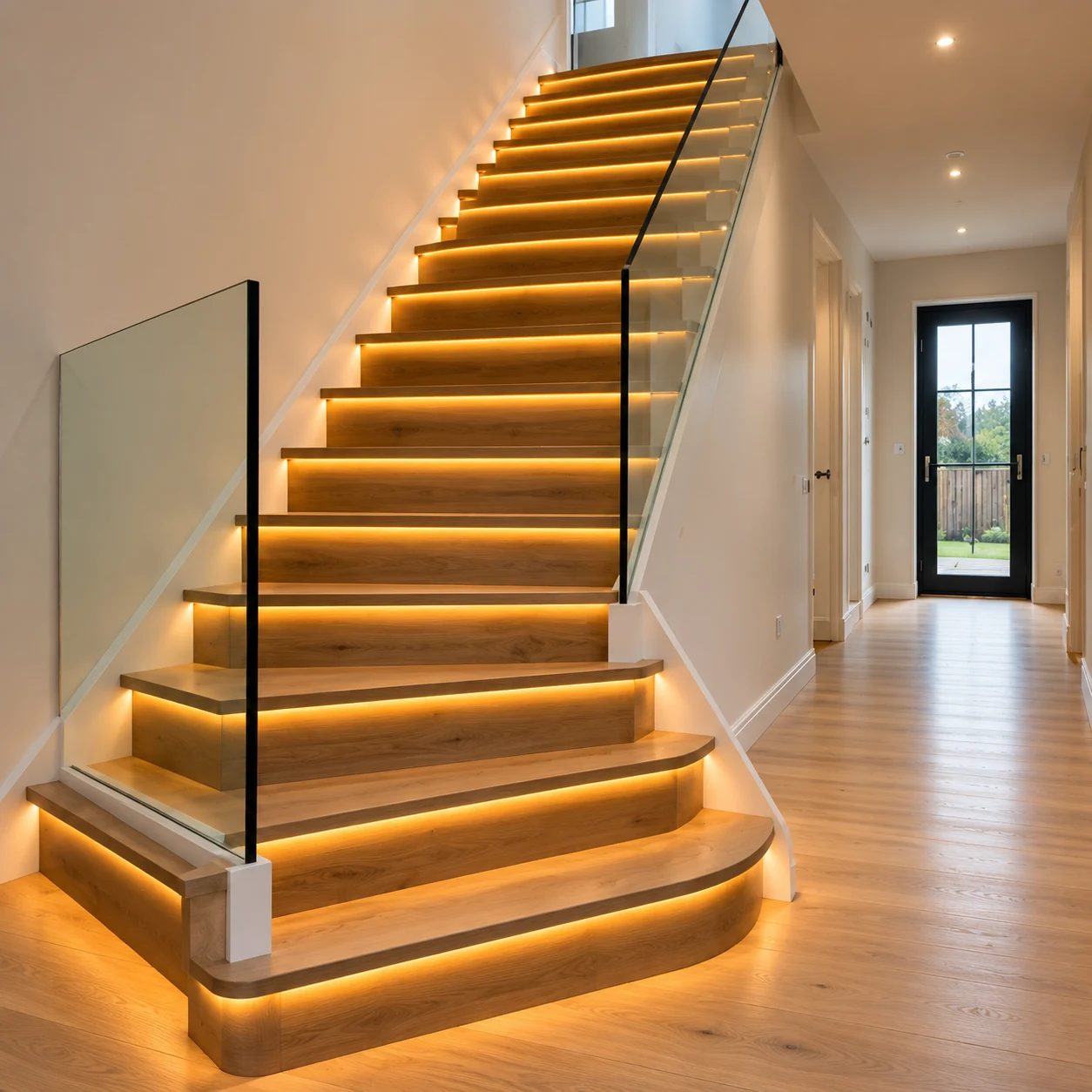 Finished staircase detail